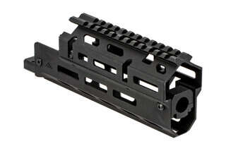 AimSports short Russian AK handguard is a two-piece option with M-LOK slots and a ful length M1913 top rail.